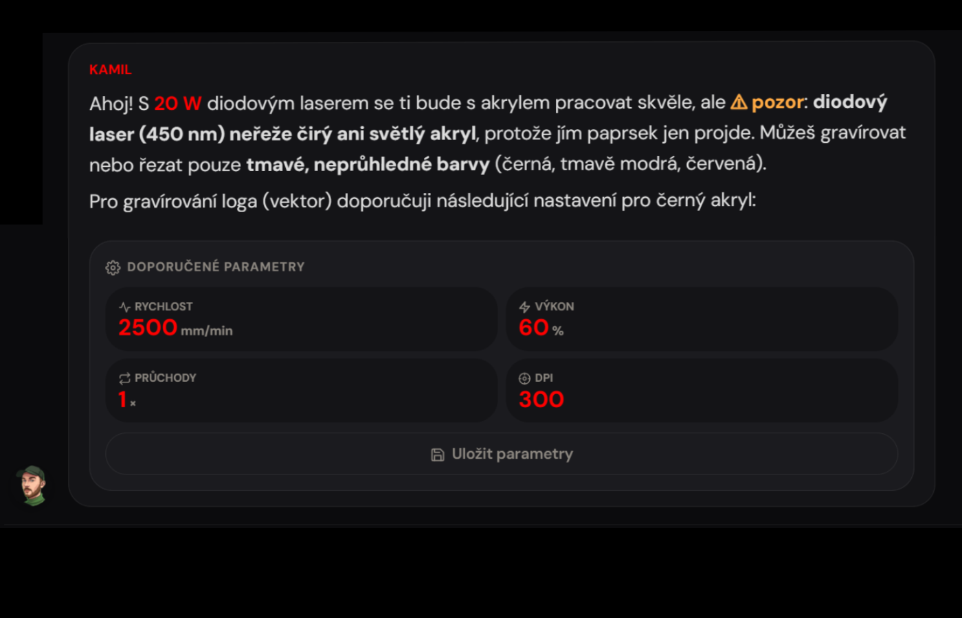 Lasero AI chat